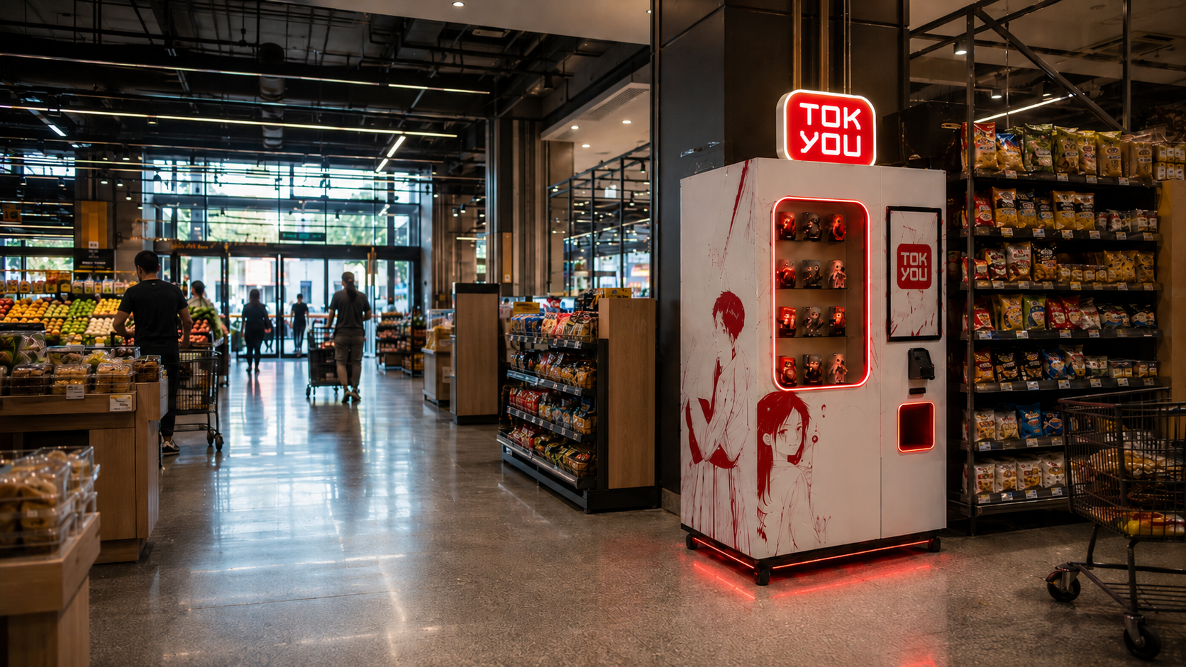 Estação TokYou em supermercado
